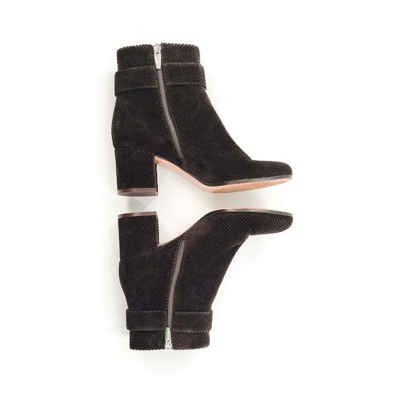 GIANVITO ROSSI Lucas Corduroy Ankle Bootie - Picture 9 of 14